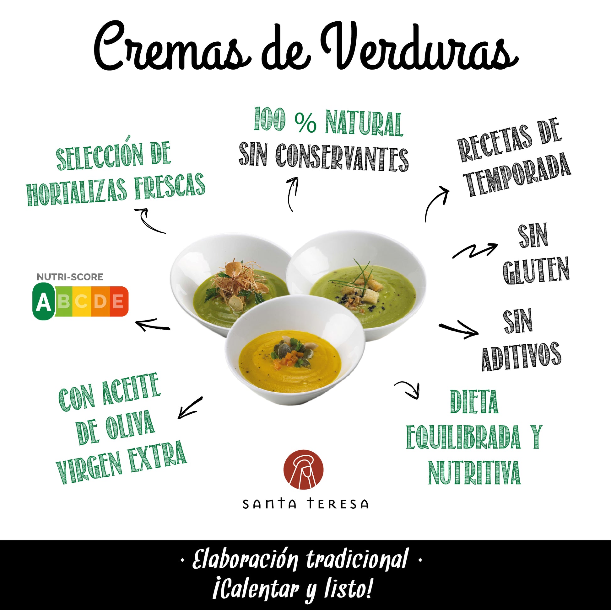 Pack De 9 Cremas De Calabacín 3.600ml