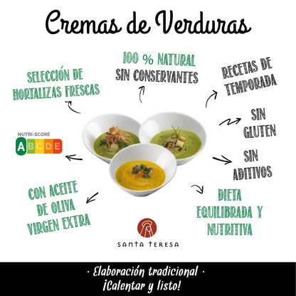 Pack De 9 Cremas De Calabacín 3.600ml