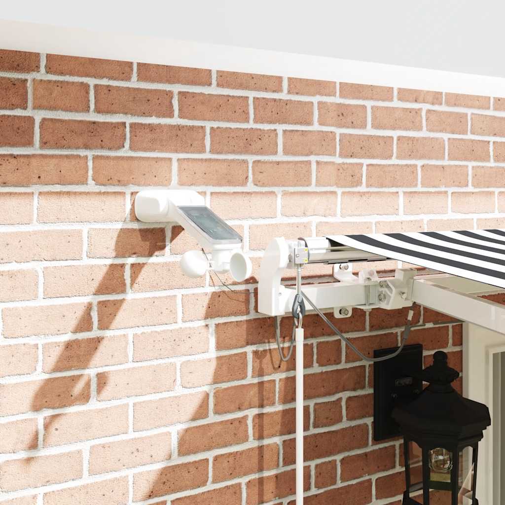 Toldo Retráctil Automático Luz Led Antracita Blanco 400x300cm_3