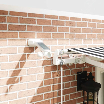 Toldo Retráctil Automático Luz Led Antracita Blanco 400x300cm_3