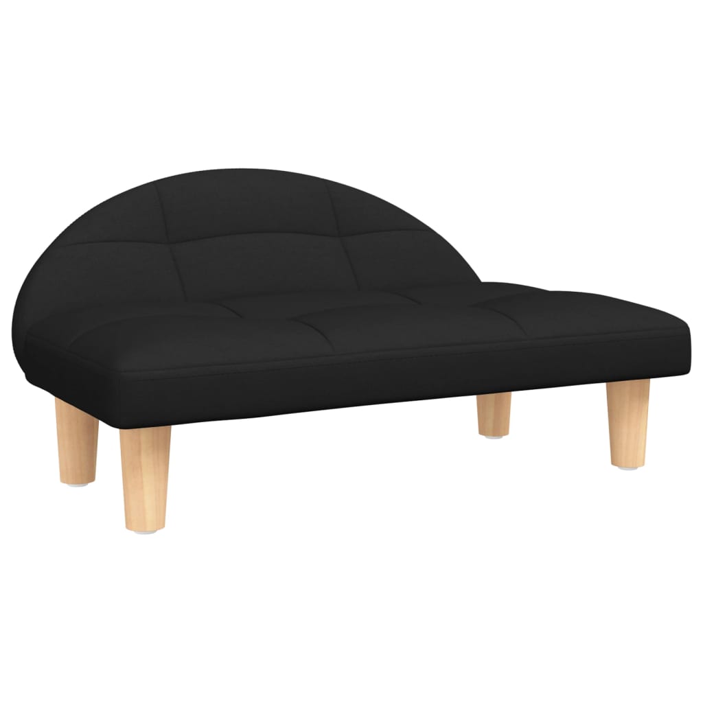 Cama Para Perros De Tela Negra 70x52x30 Cm / Vetonek_1