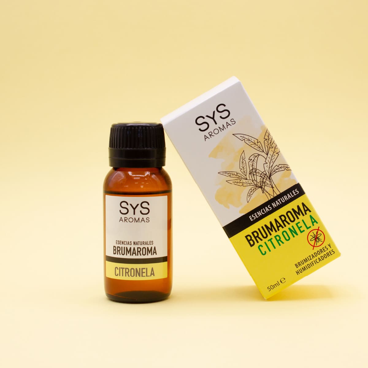 Esencia Hidrosoluble Citronela SYS Aromas 50 ml | Aroma Cítrico y Herbal | Para Humidificadores y Difusores_1