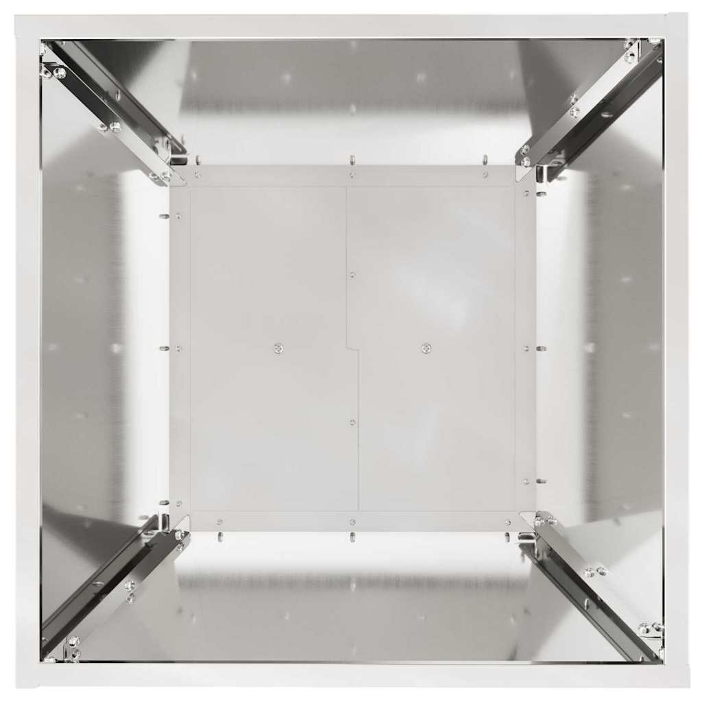 Maceta Pilar Plateado 40 X 40 X 100 Cm_5