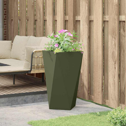 Jardinera Verde Oliva 40 X 40 X 75 Cm Acero_3