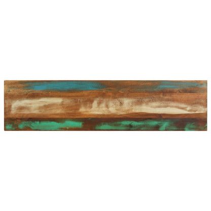 Mesa Consola De Madera Maciza Reciclada 120x30x75 Cm_2