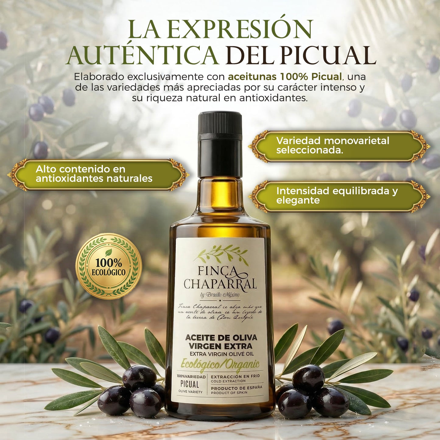 Aceite Oliva Virgen Extra Picual Ecológico_2
