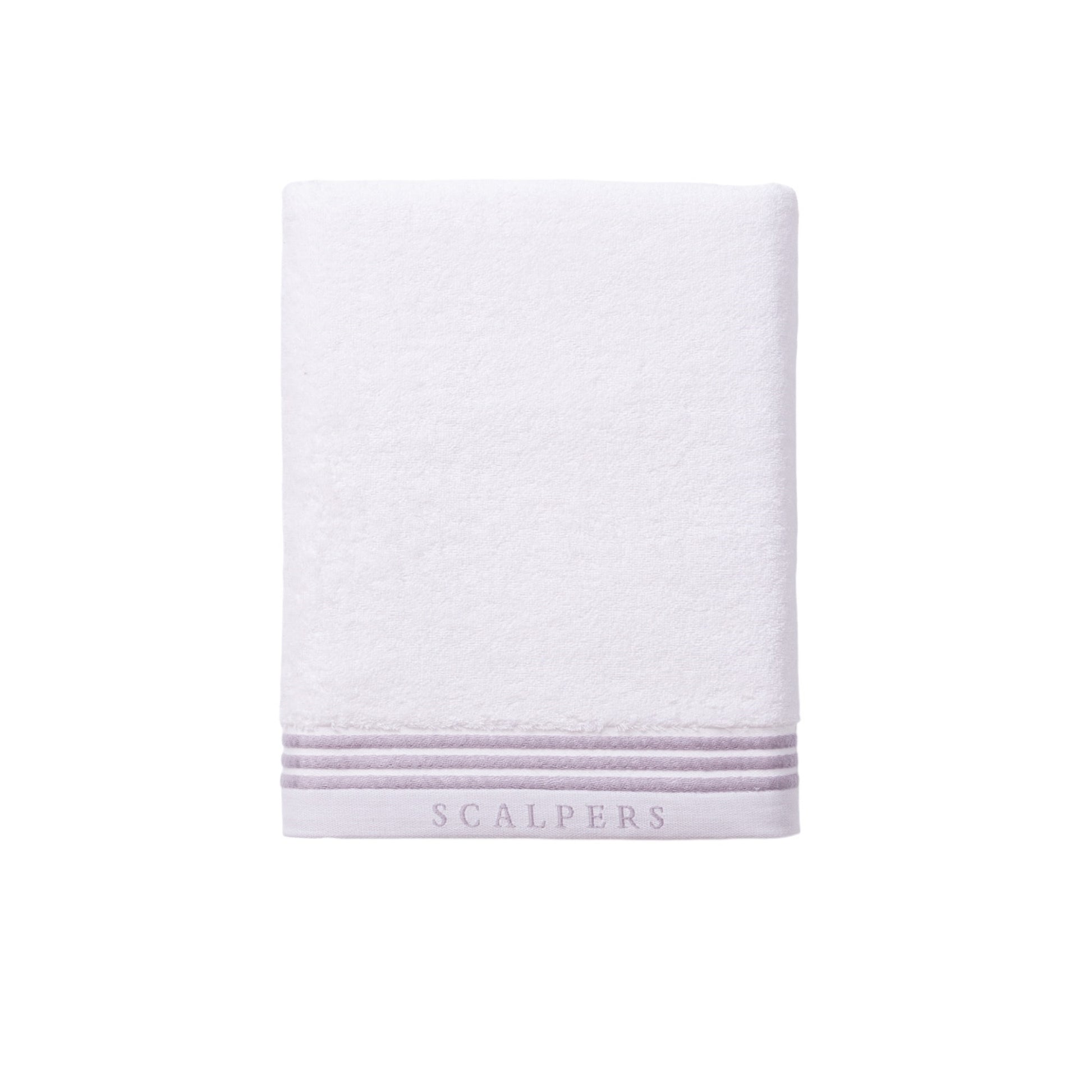 Toalla De Tocador 30x50cm En Algodón Blanco Con Rayas Scalpers Home_0