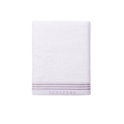 Toalla De Tocador 30x50cm En Algodón Blanco Con Rayas Scalpers Home_0