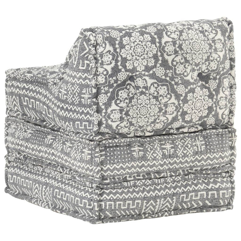 Vidaxl Puf Modular De Tela Gris Claro_5