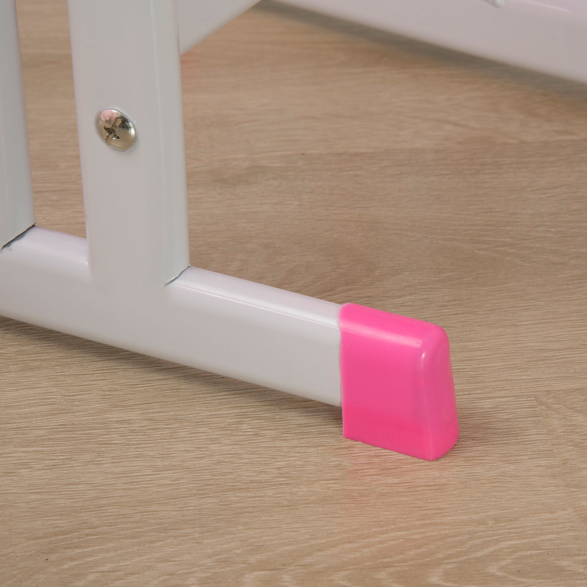 Secretária E Cadeira Para Crianças Homcom Rosa Pp, Mdf E Aço 60x45x90-120cm_4