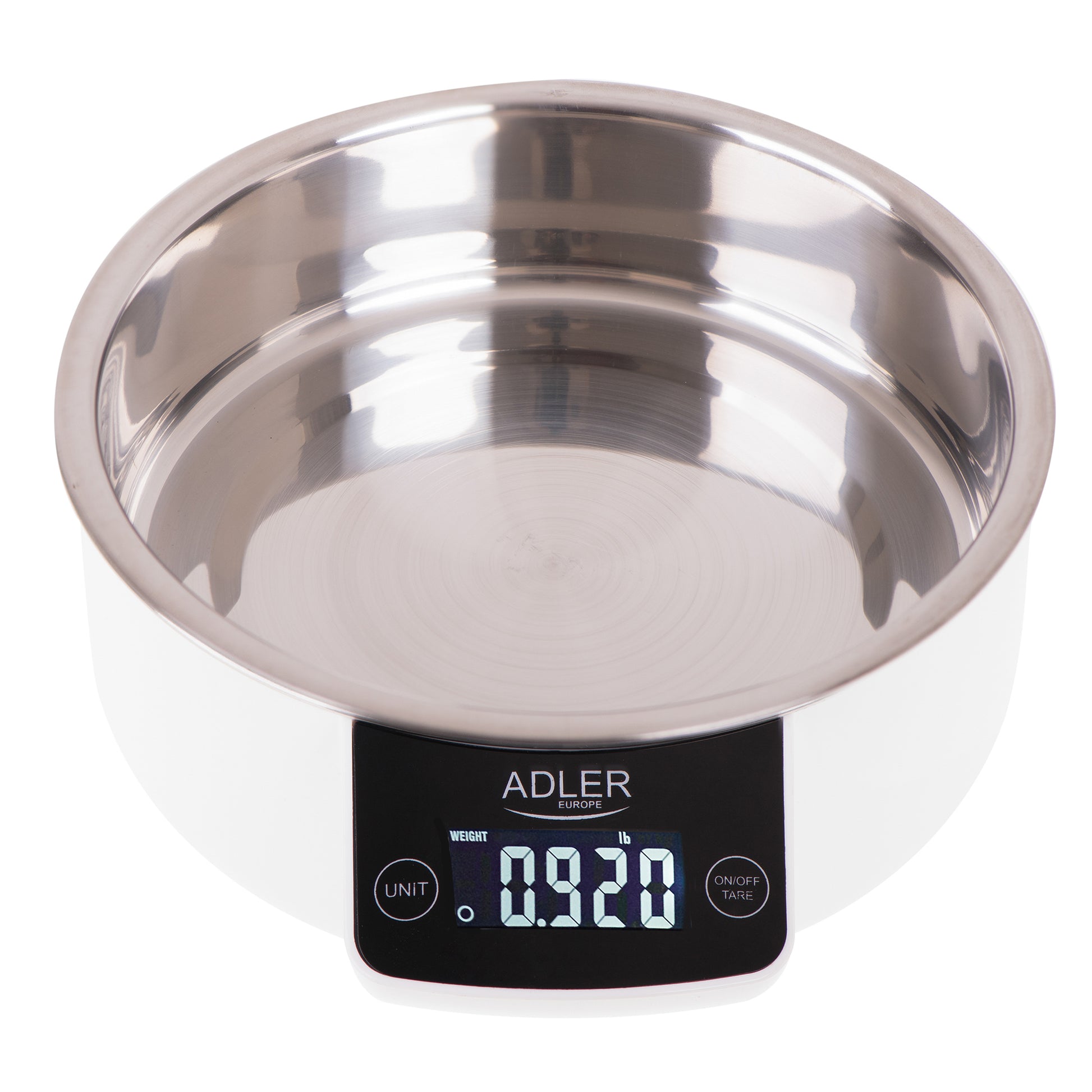 Báscula Cocina Digital Bol Removible, Tazón 900ml, Acero Inox, Medición Líquidos, Precisión 1g Adler Ad 3166 Blanco_3