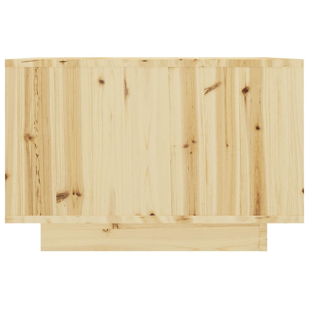 Mesa De Centro De Madera Maciza De Abeto 50x50x33,5 Cm_3