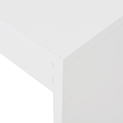 Mesa Alta De Cocina Con Estantería Blanco 110x50x103 Cm_3
