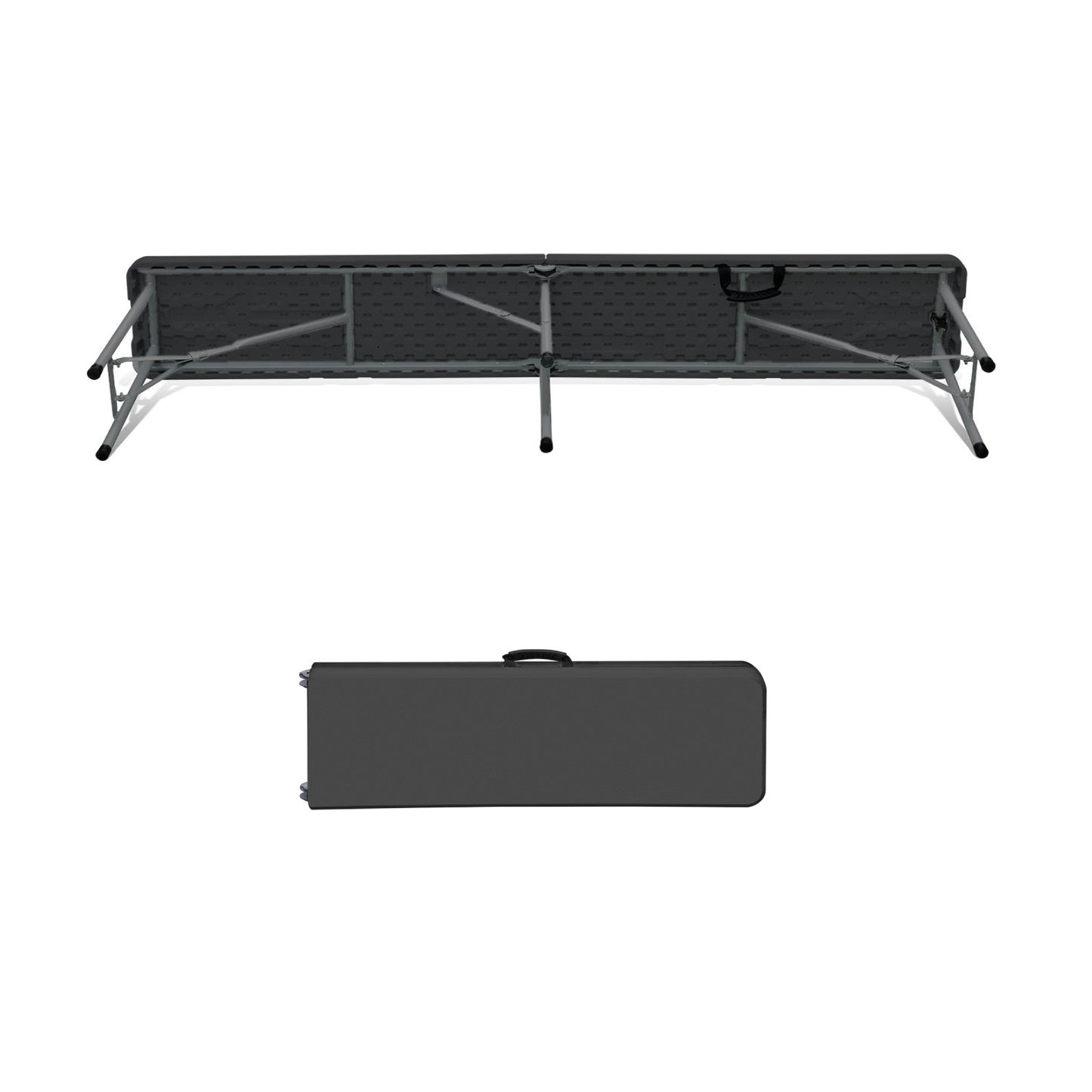 Conjunto Plegable Mesa Con 2 Bancos De 180cm Catering O91_3