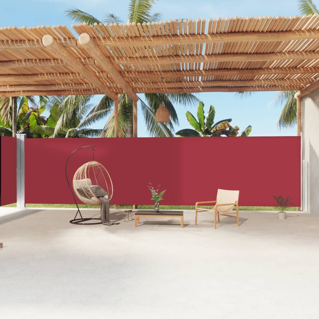 Vidaxl Toldo Lateral Retráctil Rojo 200x1200 Cm_1