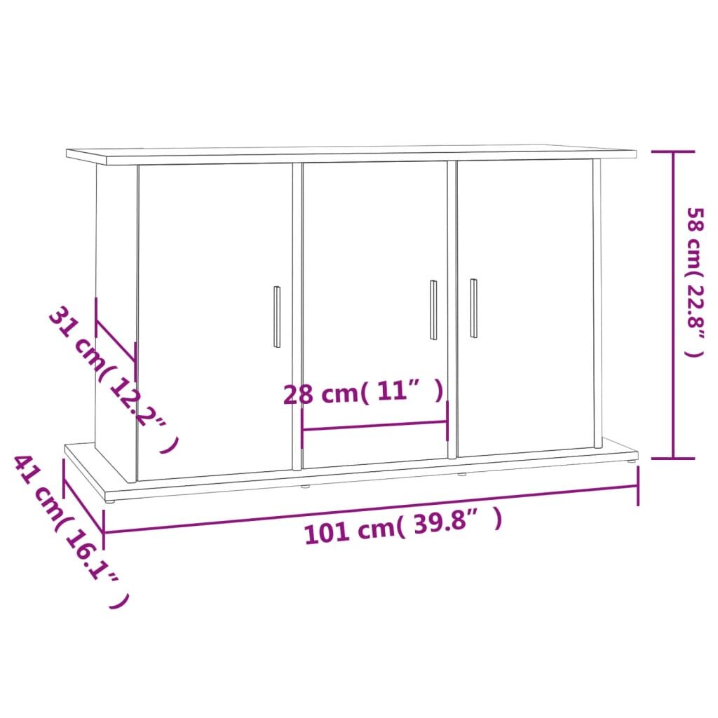 Vidaxl Soporte Para Acuario Madera De Ingeniería Blanco 101x41x58 Cm_2