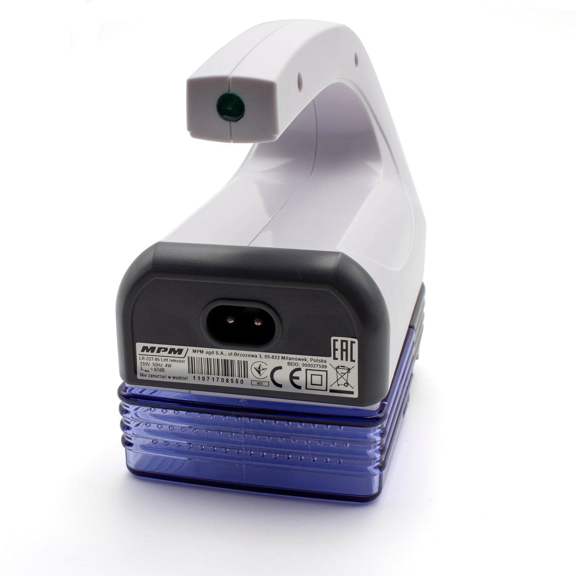 Quitapelusas Eléctrico, Elimina Pelotillas Ropa, 3 Alturas Corte, Cuchillas Acero Inox, Depósito Extraíble Mpm Mpm-lr-027-86 Azul