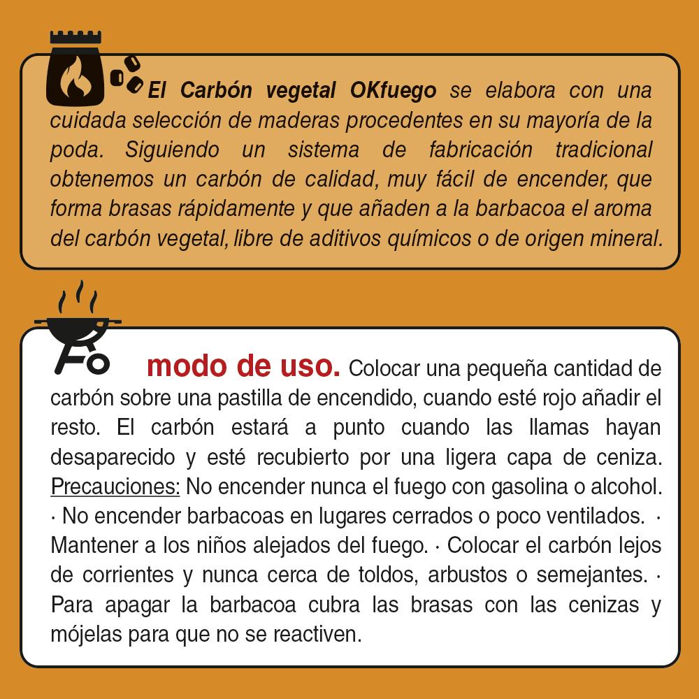 Carbón vegetal Okfuego 10 kg