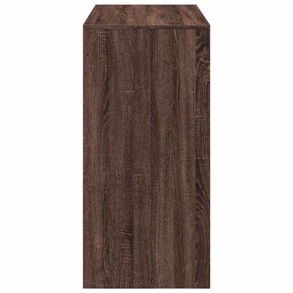 Mesa Alta De Bar Madera Ingeniería Marrón Roble 102x50x103,5 Cm_3