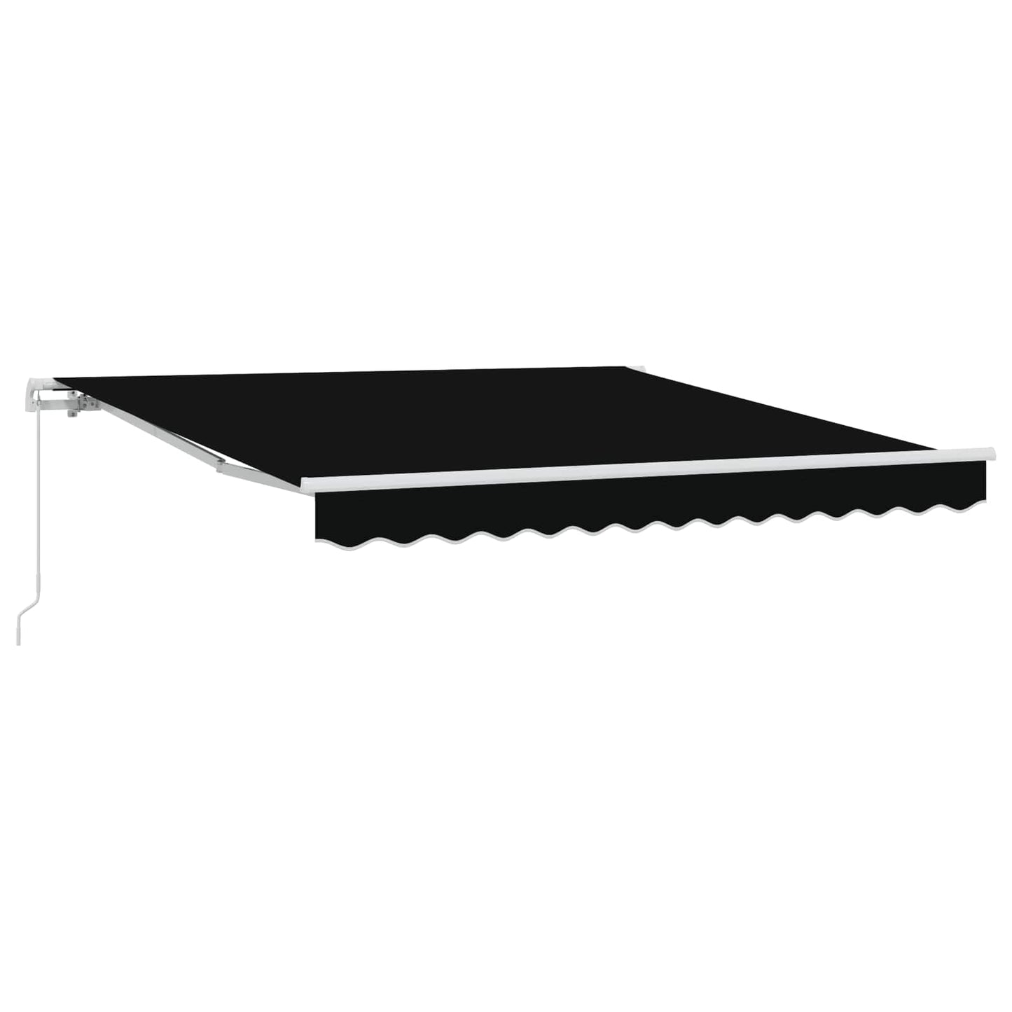 Toldo Retráctil Negro 300 X 250 X 165 Cm Poliéster Y Aluminio_1