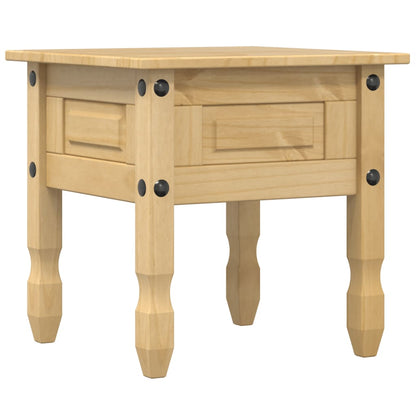 Mesa Auxiliar Corona Madera Maciza De Pino 50x50x50 Cm_4