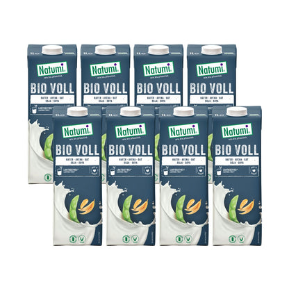 Pack 8 uds Bebida Vegetal de Avena y Soja Voll BIO Natumi 1 L