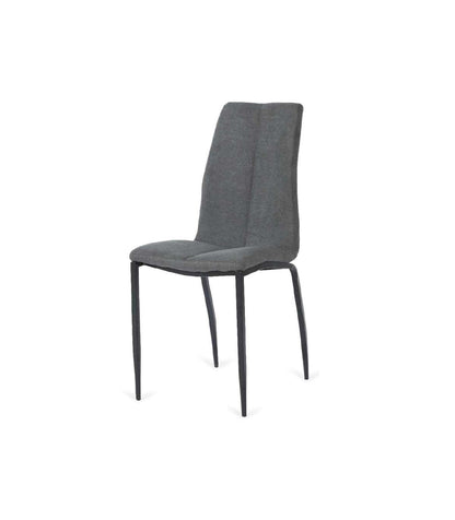 Pack De 4 Sillas Ronda Tapizadas Tipo Lido Gris Oscuro. 91 Cm (alto) 40 Cm (ancho) 60 Cm (_0