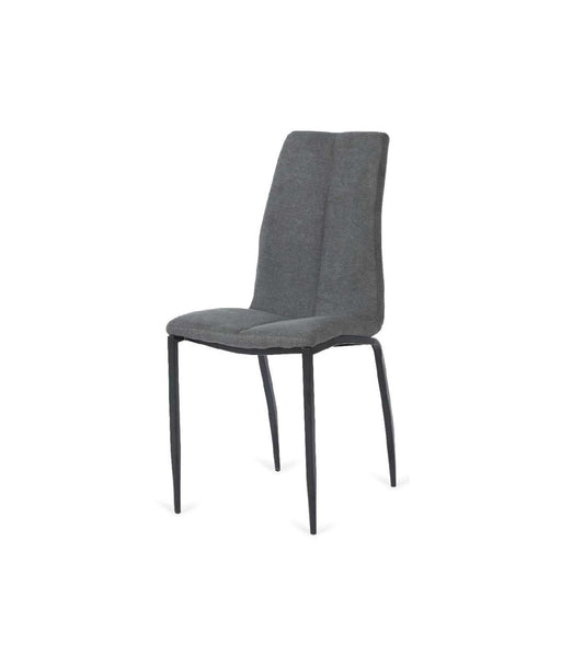 Pack De 4 Sillas Ronda Tapizadas Tipo Lido Gris Oscuro. 91 Cm (alto) 40 Cm (ancho) 60 Cm (_0