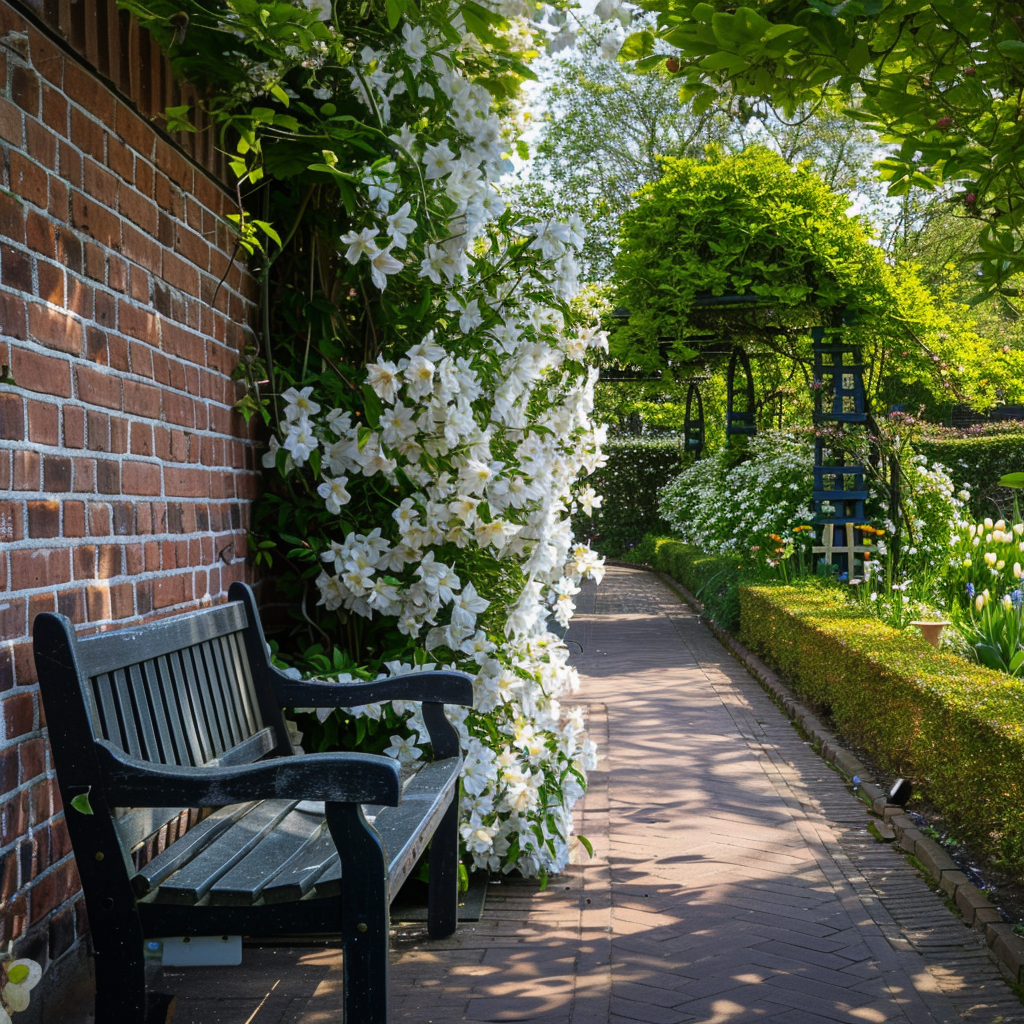 Clemátide - 2 Pzs - Clematis Montana 'grandiflora' - Altura 60-70cm - ⌀15cm_4