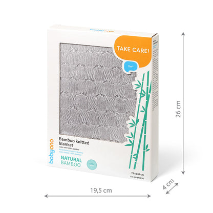 Manta Natural Para Bebé 100% Bambú Gris