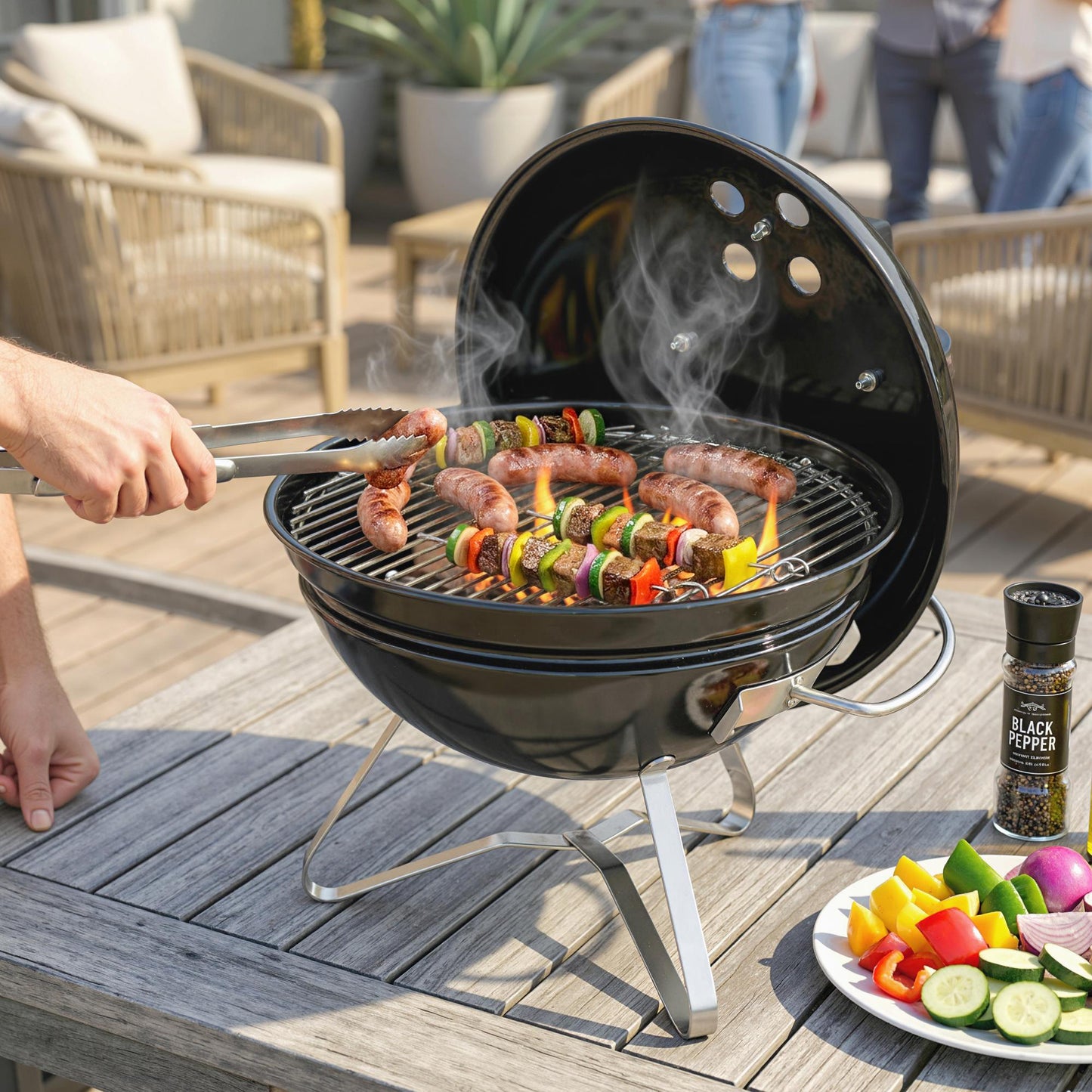 Outsunny Barbacoa De Carbón Portátil_1