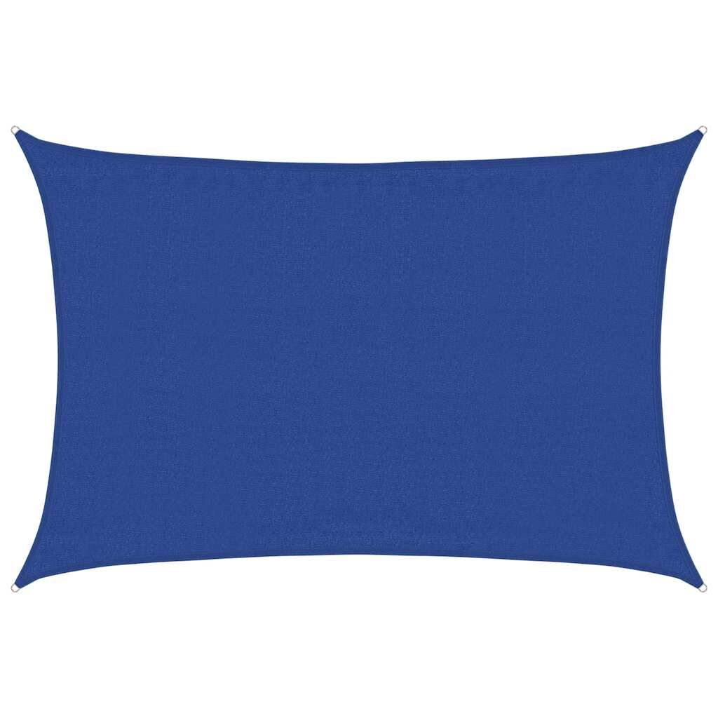 Vidaxl Toldo De Vela Rectangular Hdpe Azul 160 G/m² 3,5x4,5 M_0