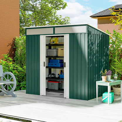 Outsunny Caseta De Jardín Exterior 2 M² 195x122x181_1