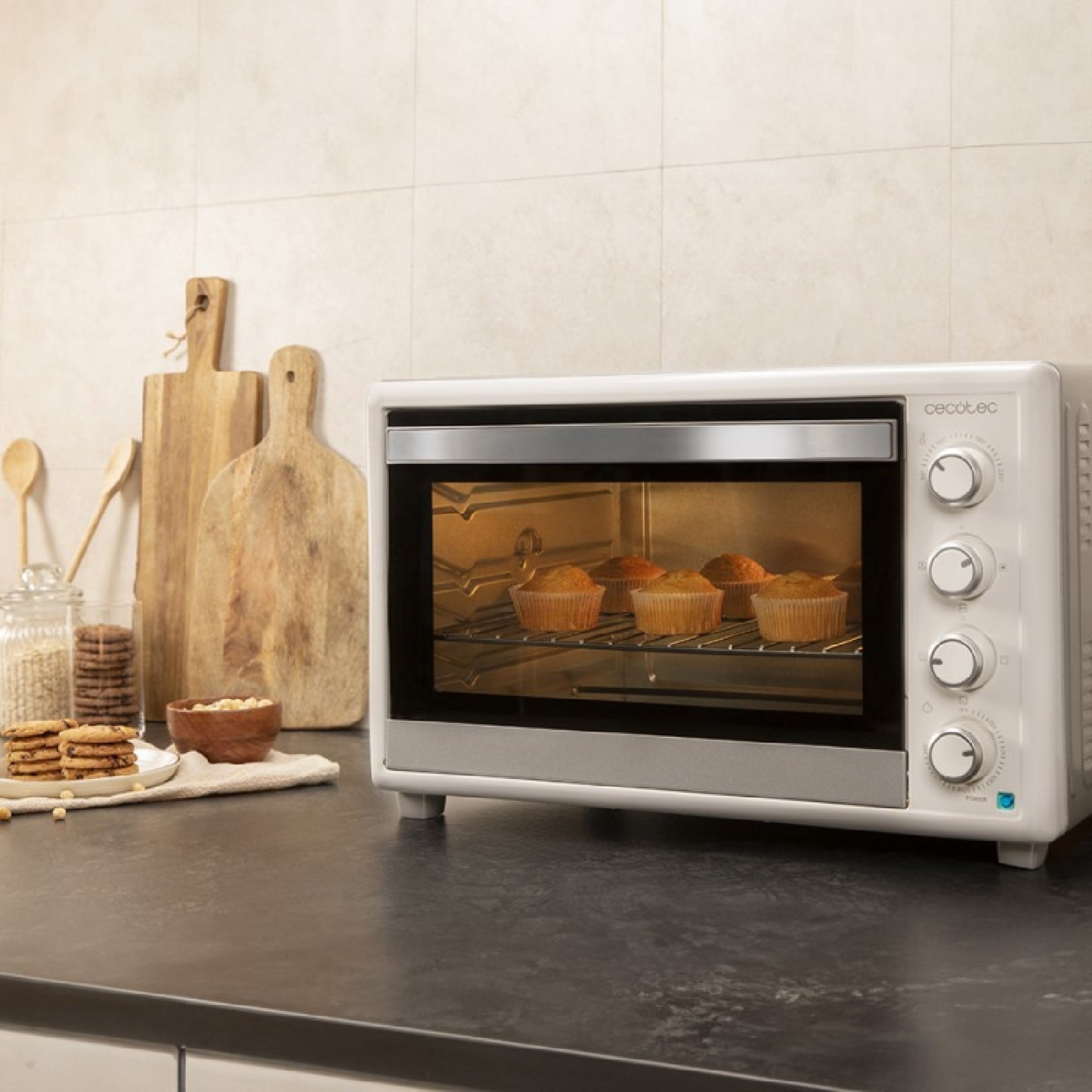 Cecotec Horno De Sobremesa Bake&toast 6090 White Gyro_1