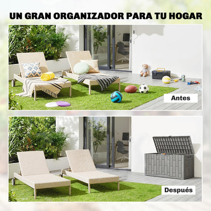 Outsunny Arcón Exterior Capacidad 227l_3