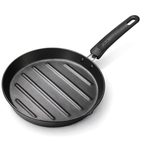 Briebe Grill Asador Sartén Inducción Acero Forjado 28cm Antiadherente Sin Pfoa, Fabricada En España, Mare, Azul_0