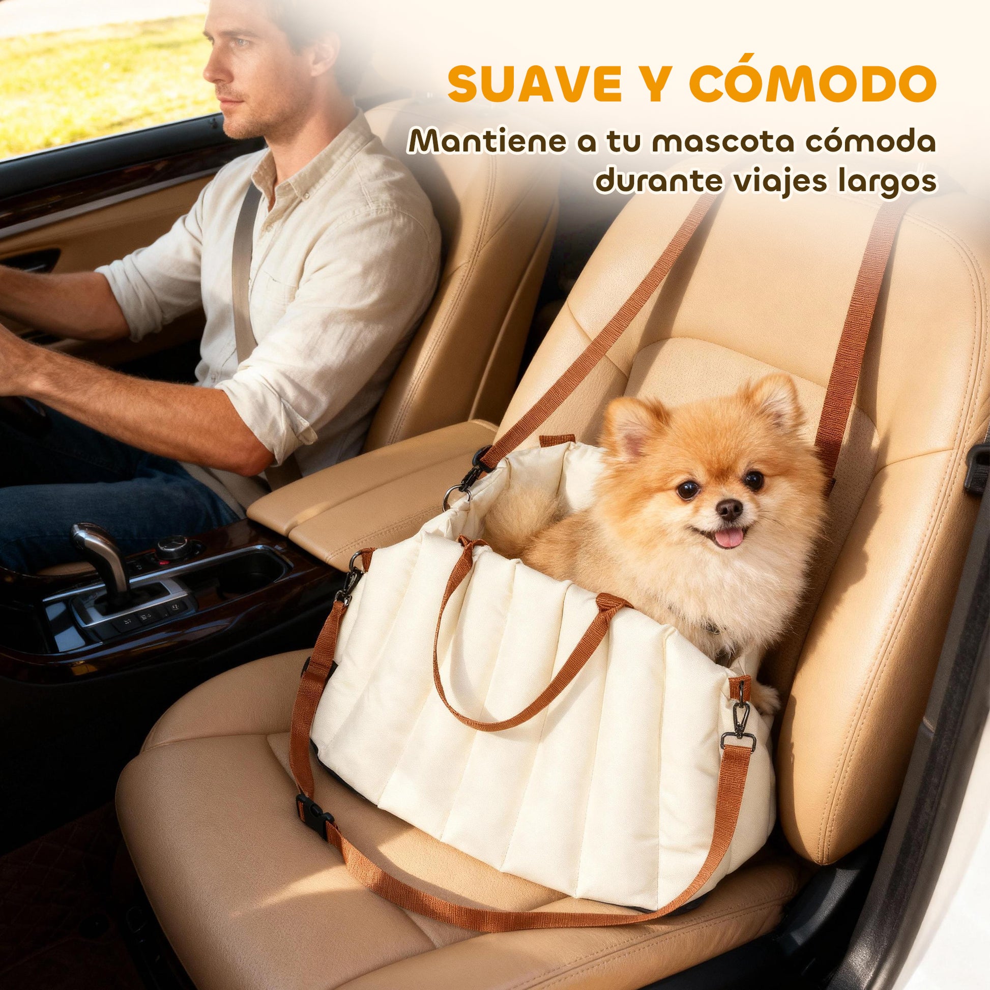 Pawhut Asiento De Coche Para Perros Pequeños_4