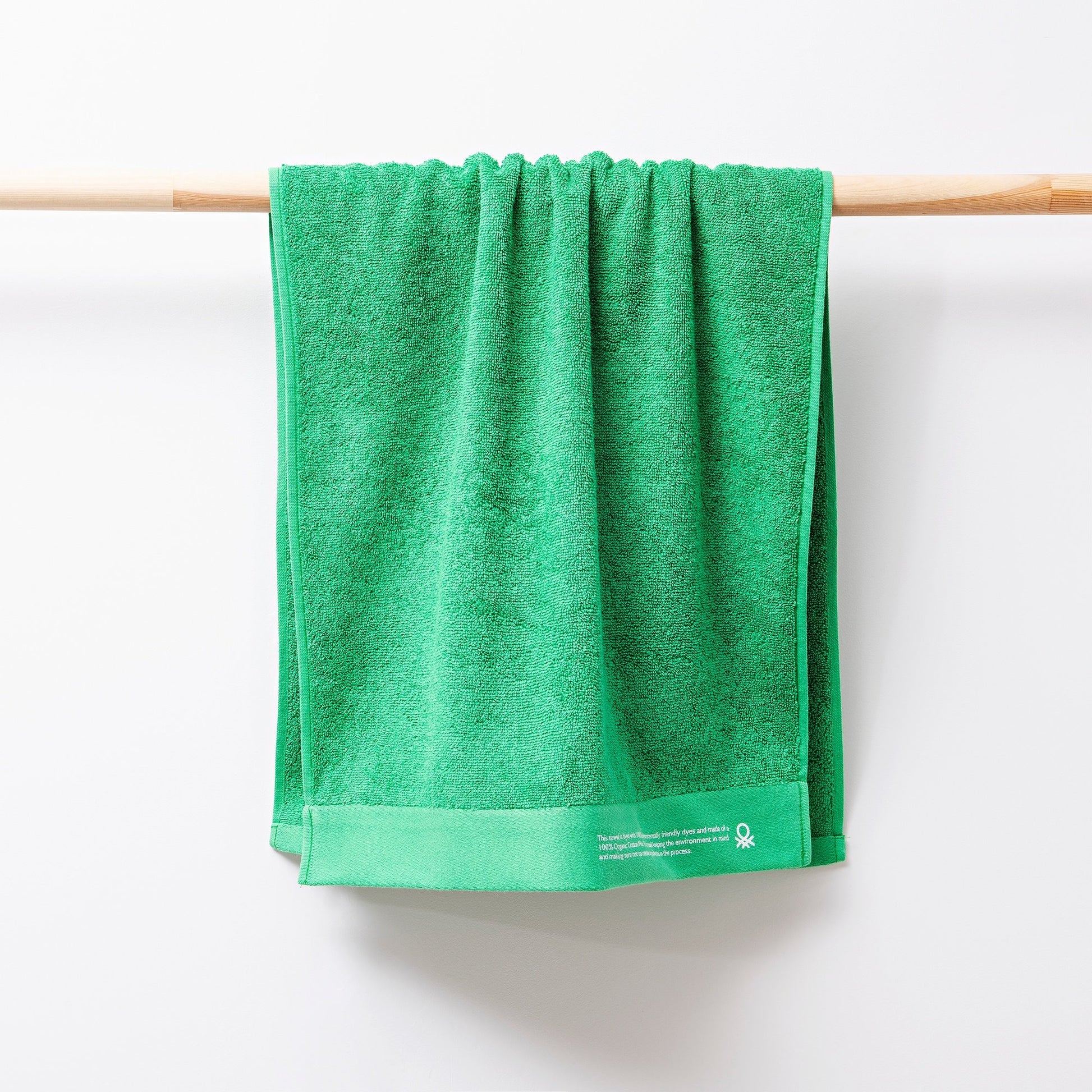 Toalla 50x90cm Algodón Orgánico 450gsm Verde Be_3