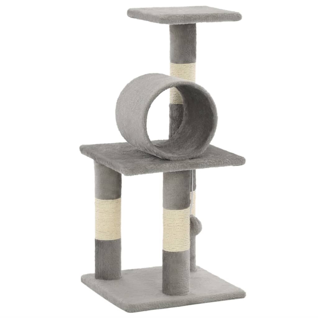 Vidaxl Rascador Para Gatos Con Poste De Sisal 65 Cm Gris_0