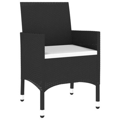 Vidaxl Juego De Comedor De Jardín 9 Piezas Ratán Sintético Negro_4