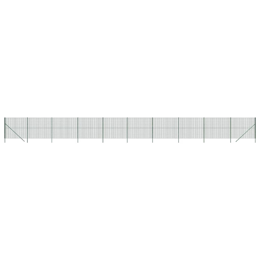 Cerca De Alambre De Acero Galvanizado Verde 1,6x25 M / Vetonek_0