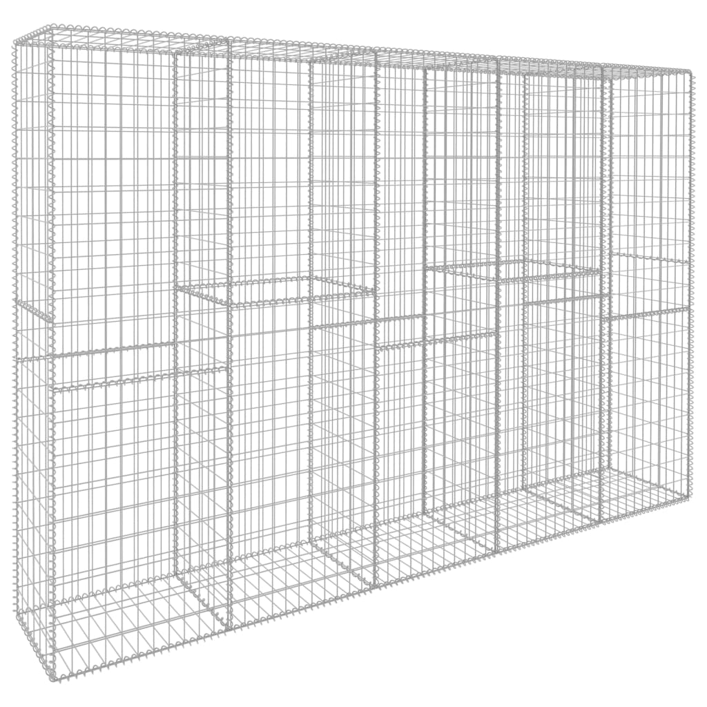 Muro De Gaviones Con Cubierta Acero Galvanizado 300x50x200 Cm / Vetonek_2