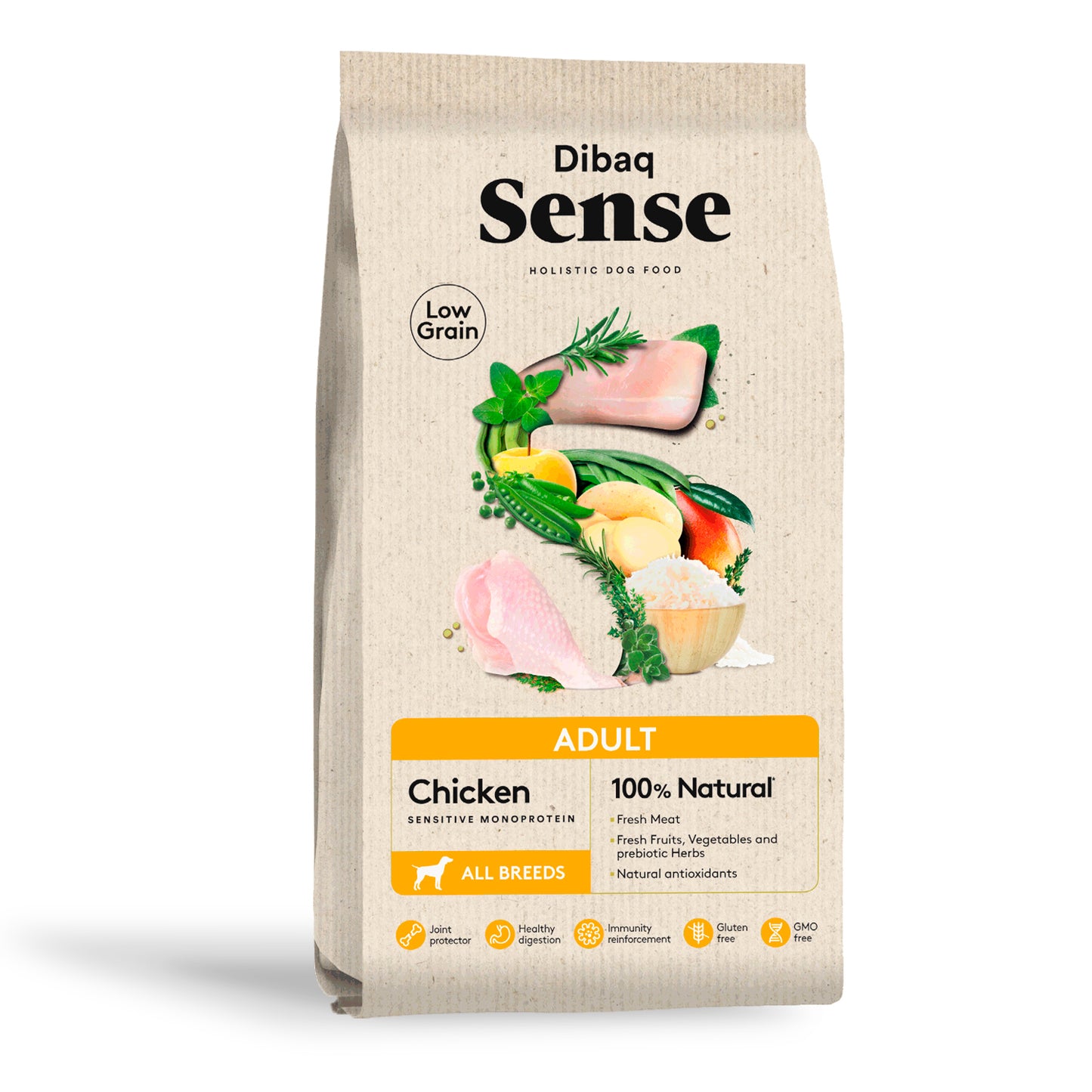 Dibaq Sense Low Grain Pollo Adulto 2 Kg_0
