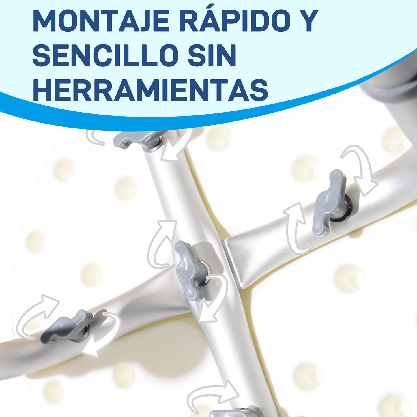 Homcom Taburete De Ducha Con Altura Regulable Antideslizante Carga 136 Kg_5