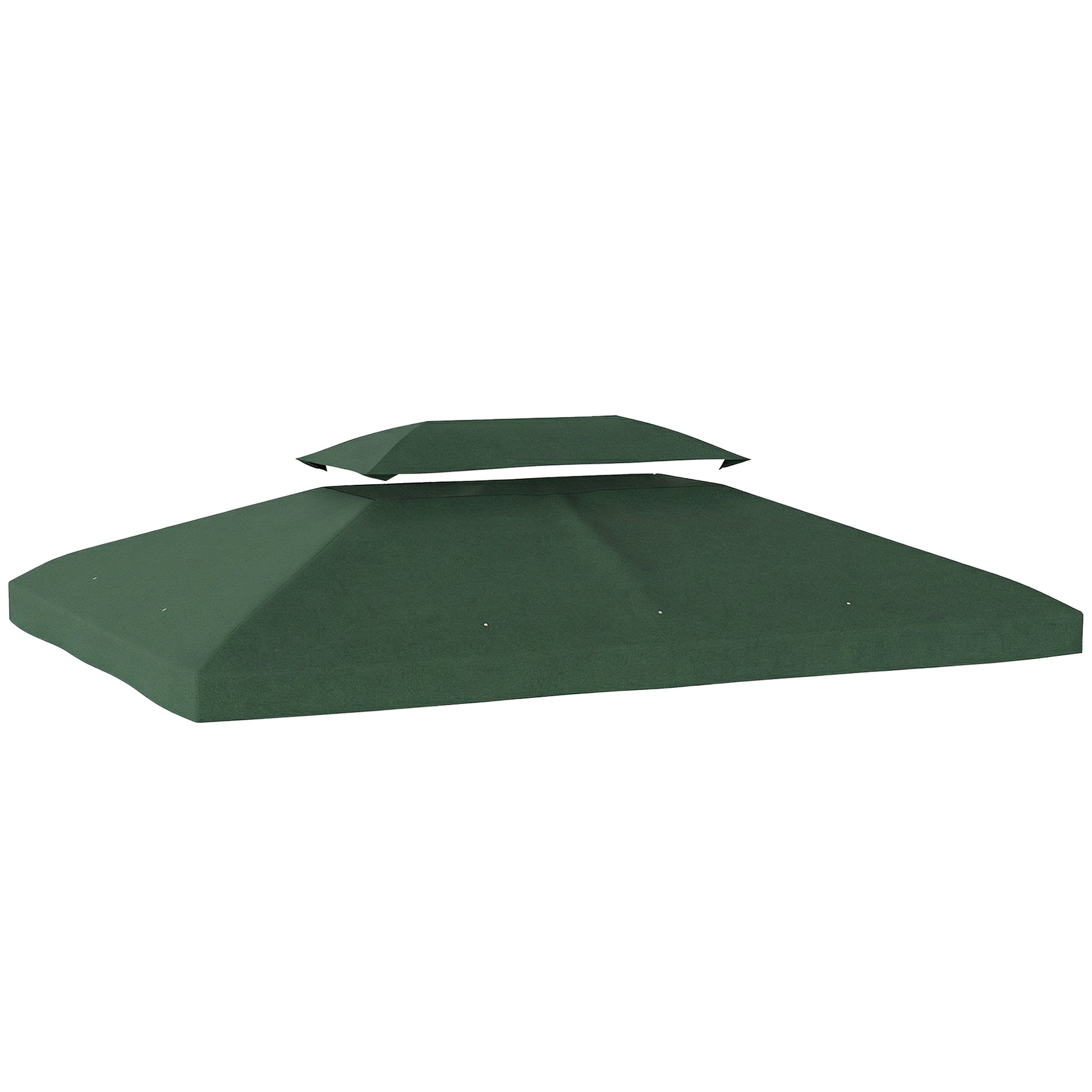 Outsunny Techo De Repuesto Para Cenador 4x3 M Con Techo Doble Anti-uv Verde_0