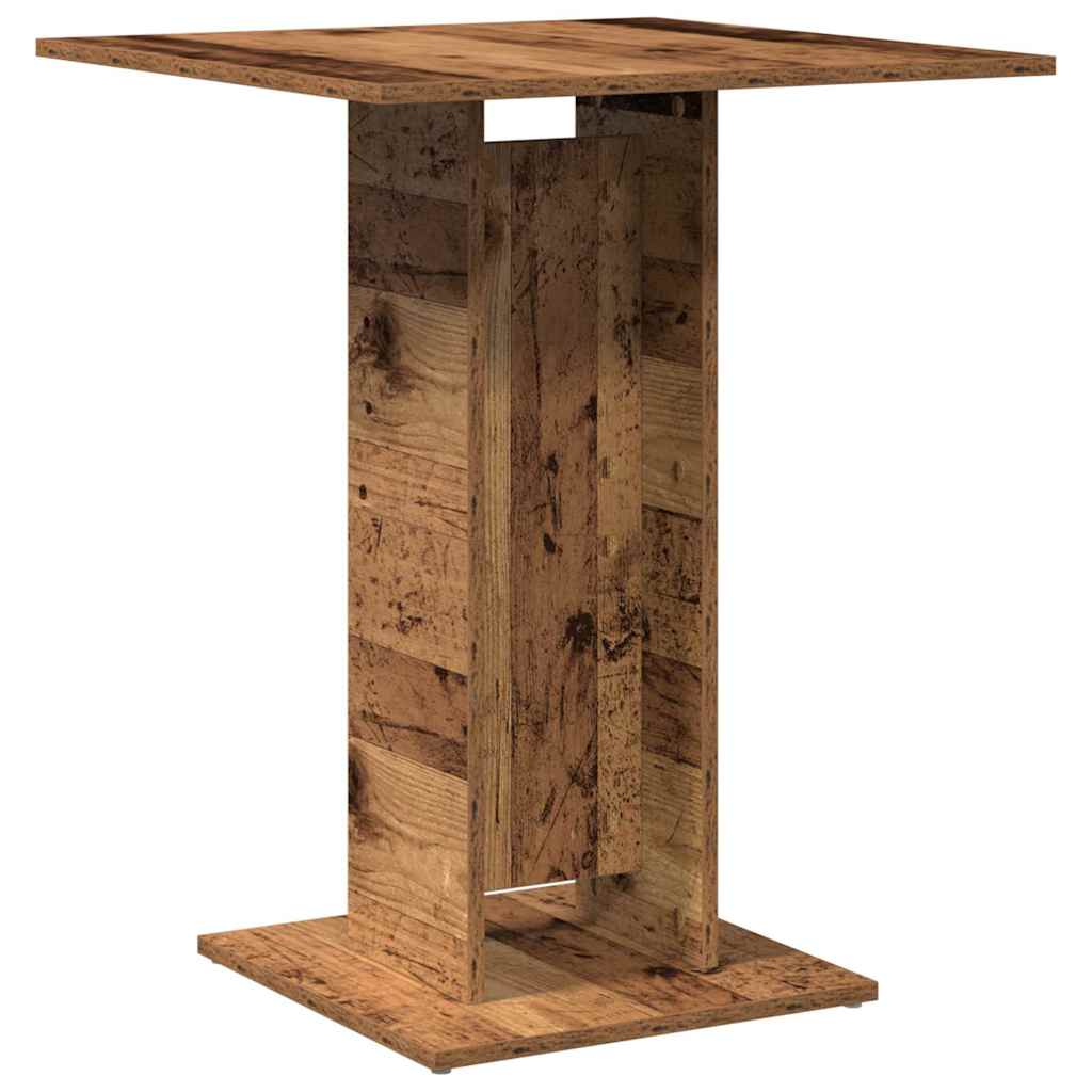 Mesa De Bistró De Madera De Ingeniería Envejecida 60x60x75 Cm_0