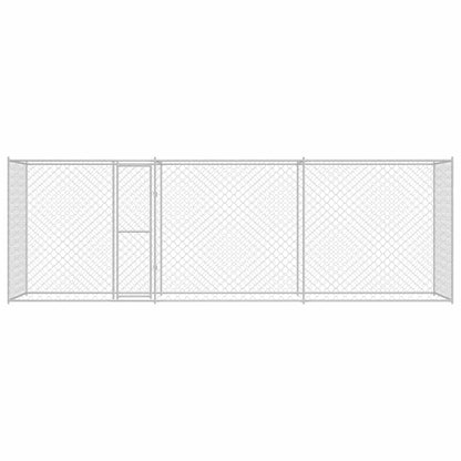 Jaula Para Perro Plateado 600 X 200 X 200 Cm Acero Galvanizado_3
