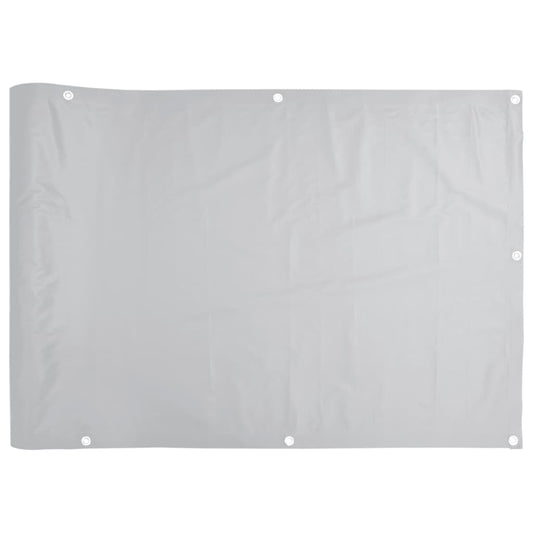 Pantalla De Privacidad De Balcón Pvc Gris 600x120 Cm / Vetonek_0