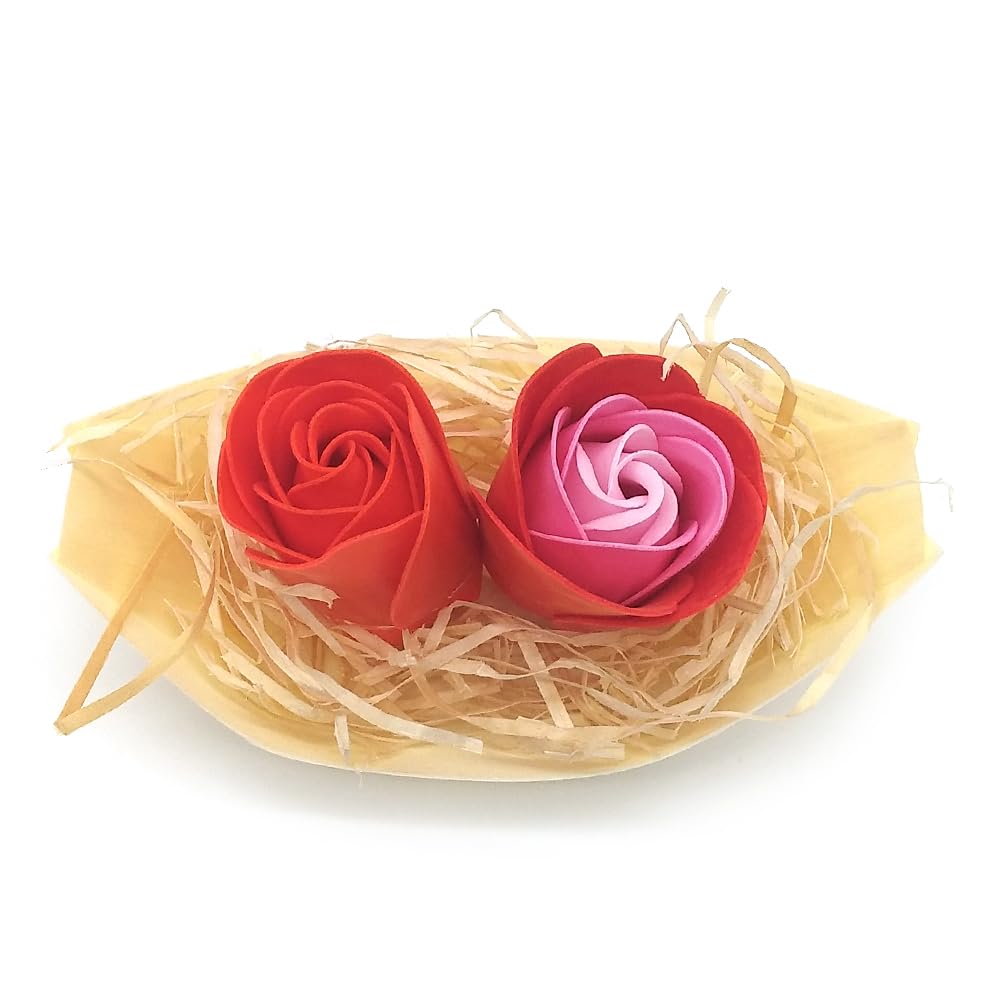 5 Barcas Con Flores Para Regalo Invitados (rojo) - Rosas De Jabón Para Baño Aromático. Detalle Original Para Eventos_2