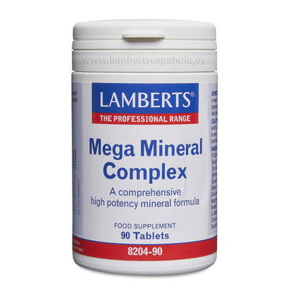 Mega Mineral Complex Aminoquelado 90 Comprimidos Lamberts
